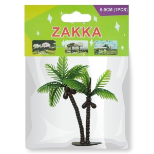 Miniatura palmier din plastic 7x6cm 824477 2/set
