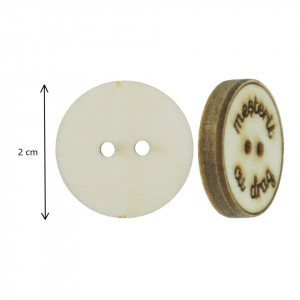Nasture placaj pirogravat Mesterit cu drag 2cm 5/set - Img 2