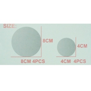 Oglinda adeziva rotunda 4-8cm x 0,8mm 8/set K2 - Img 2