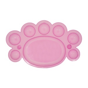 Paleta pictura plastic roz 8 compartimente 16x10cm
