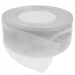 Panglica organza alba 40mm x 45m