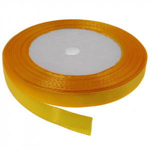 Panglica satinata galben soare 10mm x 21m/rola
