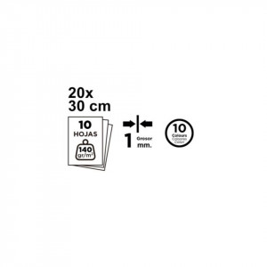 Pasla semi-moale 10 culori/set A4 x 1mm MP PN500 - Img 2