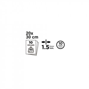 Pasla semi-tare 10 culori/set A4 x 1,5mm MP PN499 - Img 2