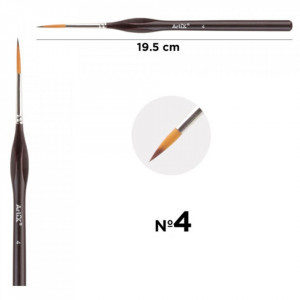 Pensula sintetica varf liner coada scurta maner ergonomic Artix PP256 - Img 5