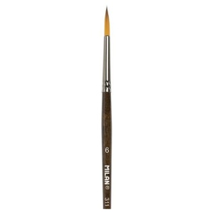 Pensula sintetica varf rotund Milan 311-6 80466