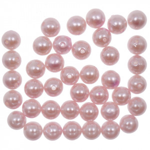 Perla plastic roz deschis 10mm 20g