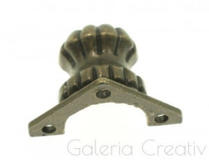 Picior metalic bronz pentru cutie 2,5x2,5x3,5x2,5cm X104 - Img 2