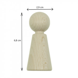 Pion lemn 6,8x2,9cm Meyco 36083 - Img 3