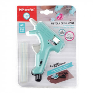 Pistol silicon mic 11x11cm + 2 batoane silicon 0,71x10cm 15W MP PM935