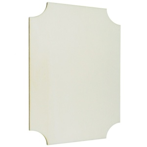Placheta placaj stratificat dreptunghiular colturi decupate 15x21x0,4cm