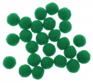 Pompon verde iarba 1,8cm 25/set