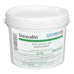 Praf ceramic alb Stewalin Glorex 3,7kg (Compozit mineral pentru turnare la rece)