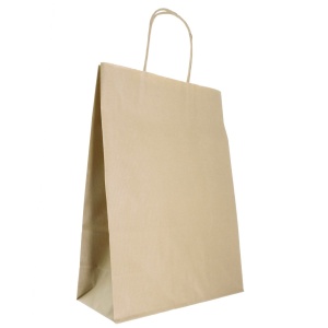 Punga hartie craft natur maner rasucit 22x10x31cm Colorarte P2943