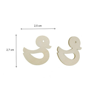 Ratusca placaj natur decupat 2,5x2,7cm 50/set - Img 2