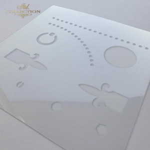 Sablon plastic 16x16cm ITD ST0155A - Img 2
