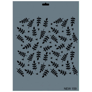 Sablon plastic Decor frunze 25x35cm Rich NEW 159