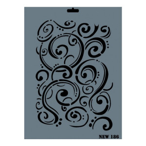 Sablon plastic Decor model 9 25x35cm Rich NEW 186