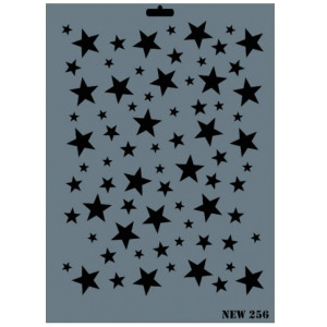 Sablon plastic Stelute 25x35cm Rich NEW 256
