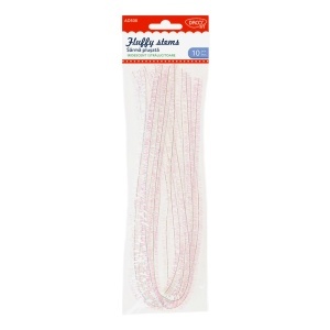 Sarma plusata 10mm x 50cm 10/set Daco alb iridescent AD508