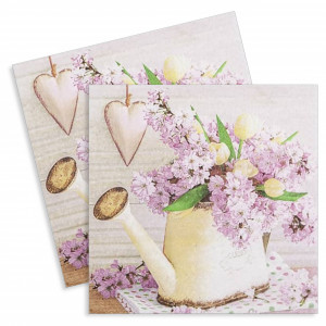 Servetel Flori de cires roz 33x33cm 2/set 212304