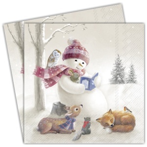Servetel Om de zapada si animalele padurii 33x33cm 2/set L1017700