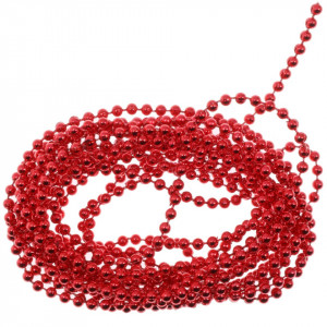 Sir perle rosu metalizat 3mm x 3m Meyco 133-35