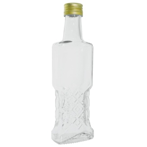Sticla model traditional cu capac aluminiu 200ml 3,8x5,8x20,5cm (PP 28 CH)