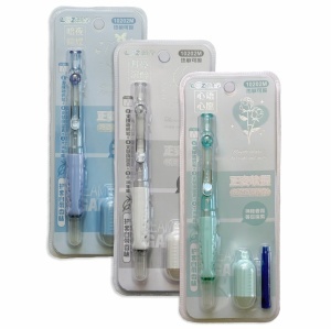 Stilou plastic clicker cu 1 rezerva culori diverse 10202M/222