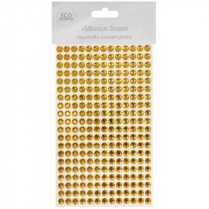 Stras adeziv fatetat galben auriu 6mm 260/set DP Craft GRKR-061