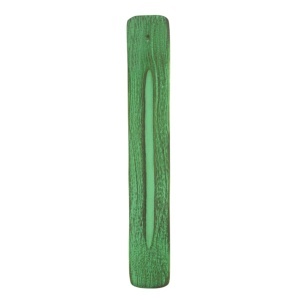 Suport lemn betisoare parfumate 3,7x25,5x0,5cm vintage verde