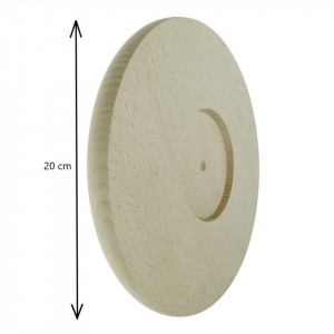 Suport lemn pentru ceas cu mecanism ceas mers discontinuu si limbi decorative 20x1,5cm ZE816 - Img 2