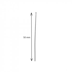 Tija inox cu gamalie 50x0,7mm 10g (66buc) - Img 2
