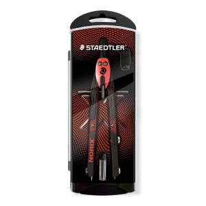 Trusa compas metalic + 2 rezerve Norix Staedtler 555 01-24