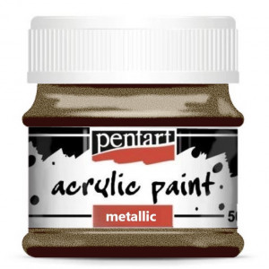 Vopsea acrilica metalizata 50ml Pentart - Img 12