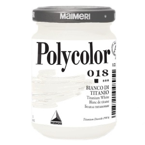 Vopsea acrilica Polycolor 140ml Maimeri alb de titan 018