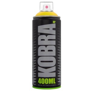 Vopsea acrilica spray 400ml Kobra HP galben intens 120
