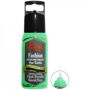 Vopsea textile neon efect 3D 60ml Rich BBN-060 - Img 2
