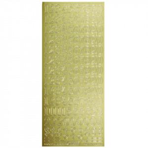 Abtibild auriu cifre 10x23cm Meyco 25588