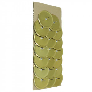 Ac lumanare auriu 6cm 20/set
