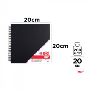 Album scrapbooking negru 200g 20 file MP Craft PD140-0- - Img 2