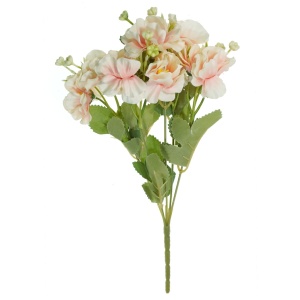 Anemone roz pal textil si plastic 28cm 5 fire/buchet