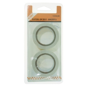 Banda dublu adeziva 1,5cm x 5m 2/set W.Store