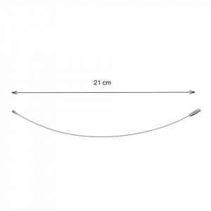 Baza bratara metalica argintiu inchis 1mmx6,5cm 5/set - Img 2