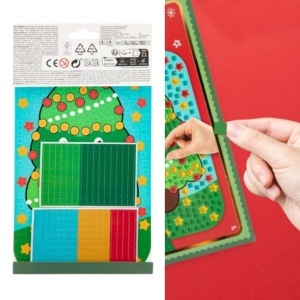 Brad mozaic carton/patratele adezive 14x23,5cm Moxy multicolor 800075 - Img 2