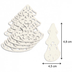 Brad pasla model filigranat 4,8x4,5cm 5/set - Img 2