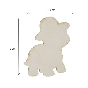 Broasca testoasa placaj pirogravat 9x7,5cm - Img 2