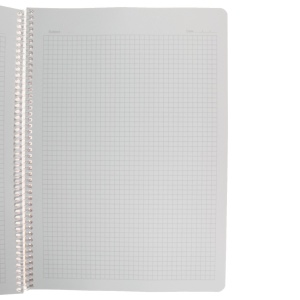 Caiet studentesc matematica cu spira coperta plastic culori diverse A4 70g 96 file Daco CT496AR - Img 3