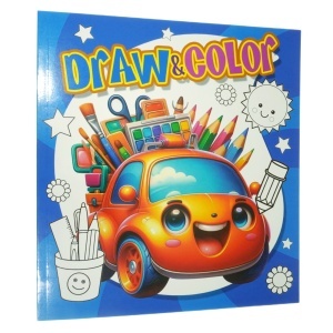 Carte de colorat 23x25cm 64 pagini imagini diverse BK4199-3