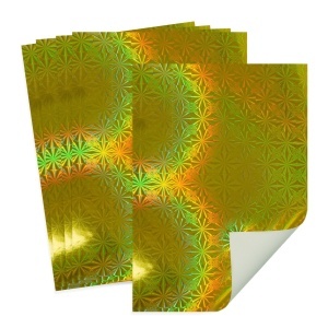 Carton holografic auriu A4 250g 5/set
